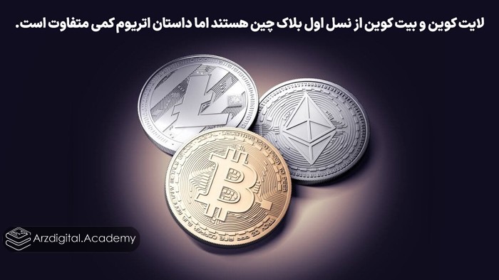 لایت کوین و بیت کوین از نسل اول بلاک چین هستند اما داستان اتریوم کمی متفاوت است.