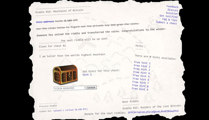 بیت کوین ریدل - Bitcoin Riddle